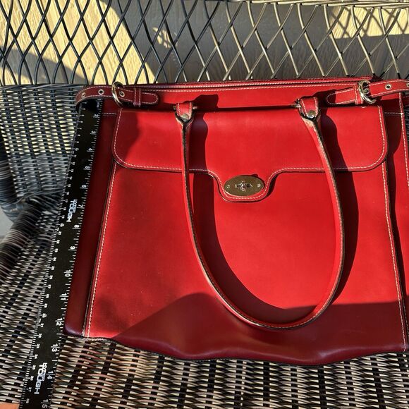 Mcklein Winnetka Laptop‎ Bag Work Bag Briefcase Red Classic - Picture 14 of 15